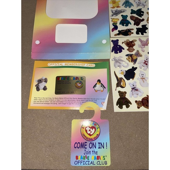 Beanie Babies Official Membership Kit•1st Edition•All Stickers Included!• - Picture 4 of 12